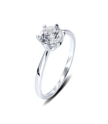 Classical CZ Silver Ring CSR-403